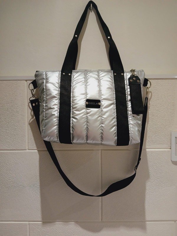 Producto - Cartera Bahía plateada (CINTA NEGRA)