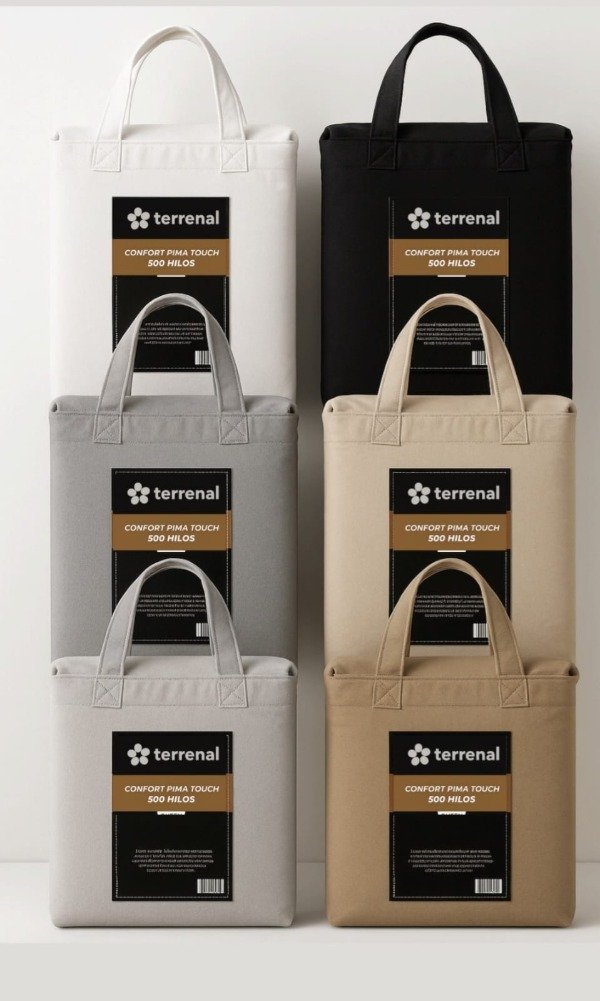 Producto - Juego de Sábanas Terrenal 500 Hilos 1 1/2 Plazas