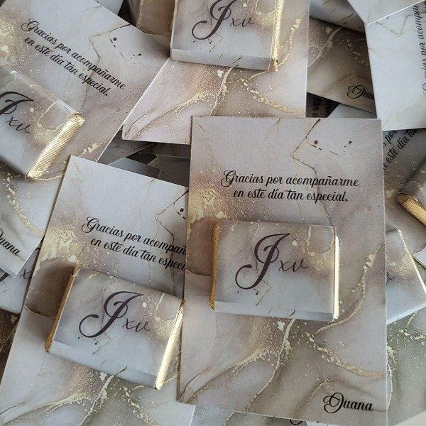 Producto - 125 tarjetas personalizadas con 1 chocolate