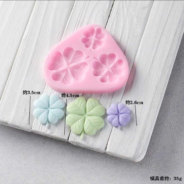 Producto - Molde de silicona tréboles de 4 hojas