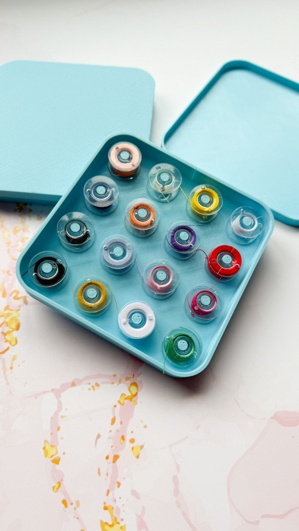 Producto - Organizador de bobinas celeste bebe