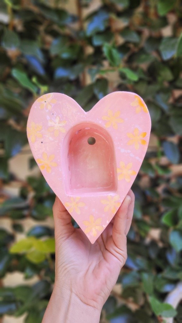 Producto - Luminaria linea Sitara. CORAZÓN rosa