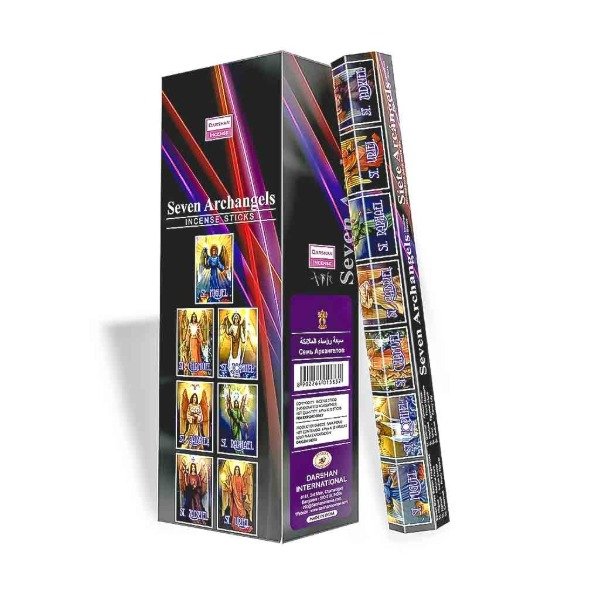 Producto - Sahumerios hexagonales Darshan 7 arcangeles x 1 unid.
