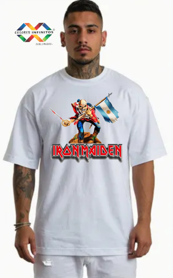 Producto - REMERA - IRON MAIDEN - ALGODON OVERSIZE TALLE XL - 0