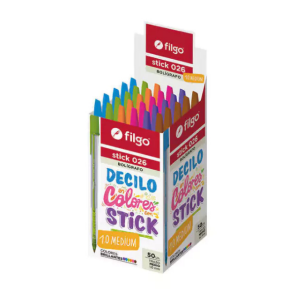 Producto - LAPICERA STICK 0.1 COLORES