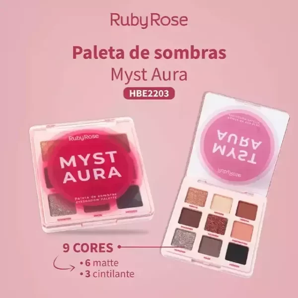 Producto - PALETA MYST AURA RUBY ROSE - 1