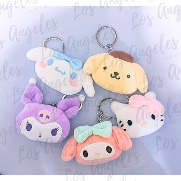 Producto - Llaveros Kuromi, Cinamorroll, Pompurim, My melody, kitty
