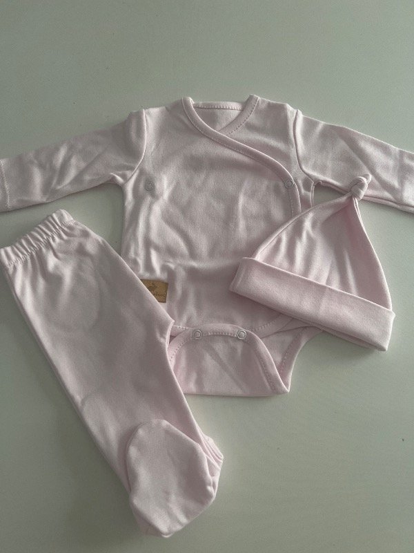 Producto - Set 3 piezas algodon pima rosa