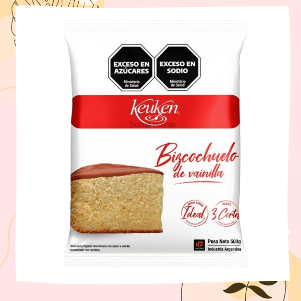 Producto - Bizcochuelo vainilla x500gr Keuken Lodiser