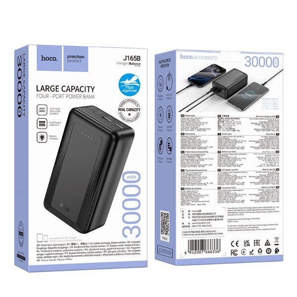 Producto - HOCO - Power BankJ165B Honey 30000mAh - 0