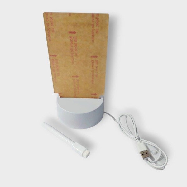 Producto - Lampara Escritura 3D LED Rectangular