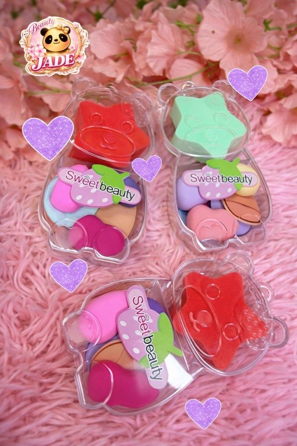 Producto - Set de esponjitas con estuche osito x8