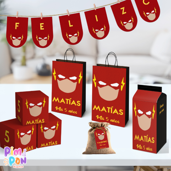 Producto - Kit imprimible textos editables - FLASH