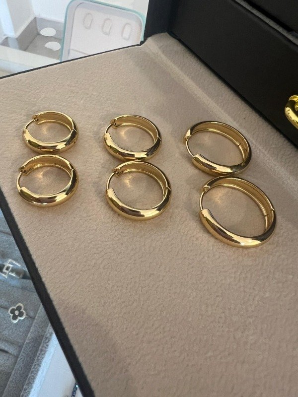 Producto - Aro Briana 20 mm Acero dorado