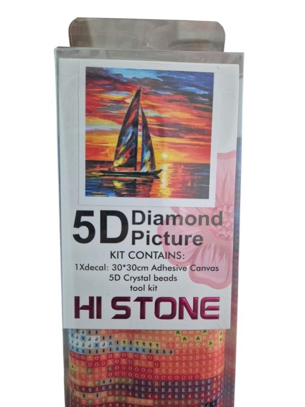 Producto - Kit De Pintura Con Diamantes Diamond Painting 30x30cm HI STONE - Barco