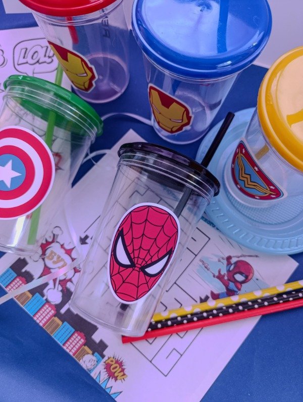 Producto - vasos super heroes