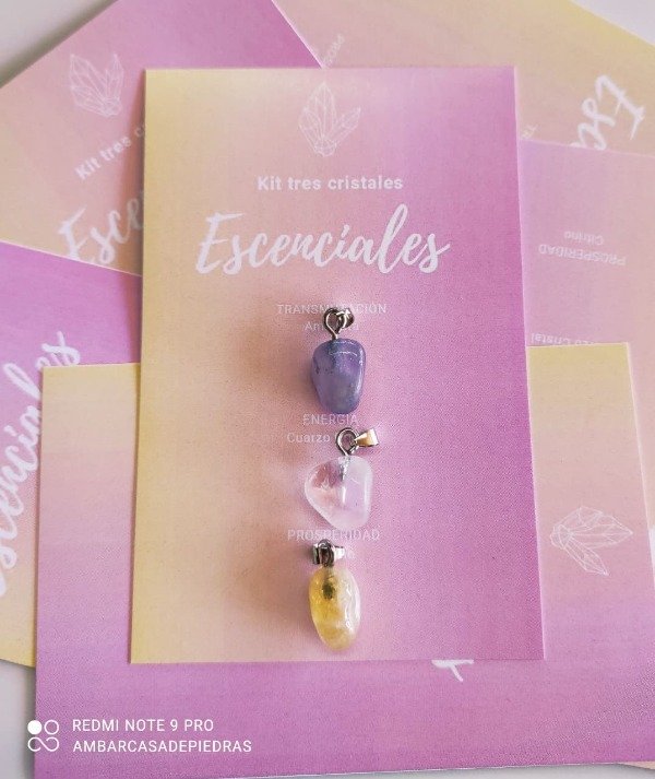 Producto - Kit de dijes de piedras naturales - Dijes esenciales