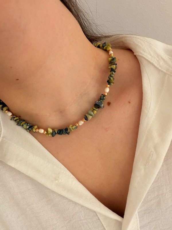 Producto - Collar Jaspe Dálmata VYA - 0