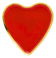 Producto - PLATO DE POLIPAPEL CORAZON X 6