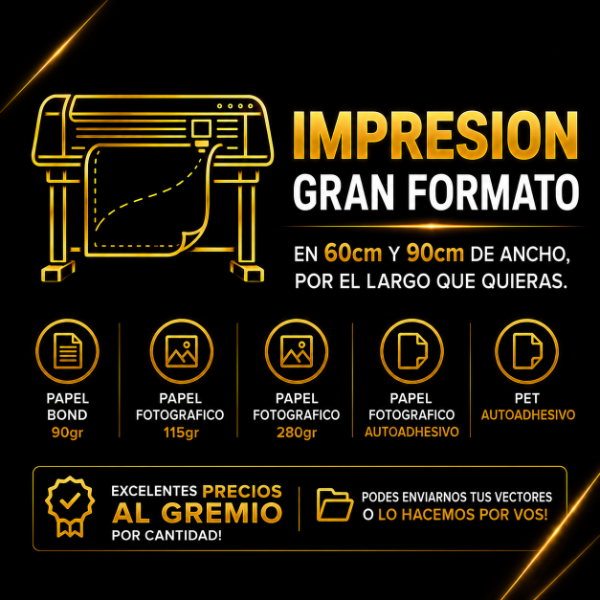 Producto - Impresion Gran Formato en plotter Blanco y Negro