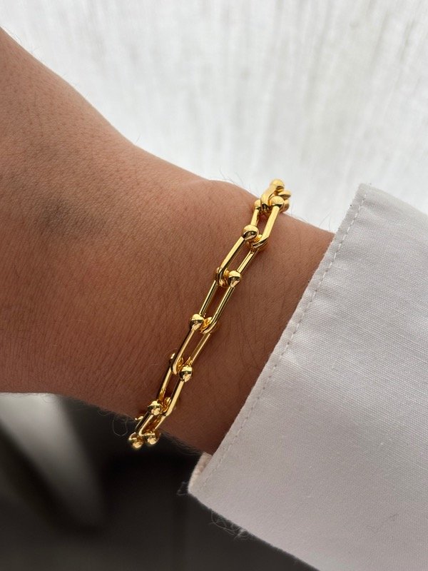 Producto - Pulsera dorada block - 0