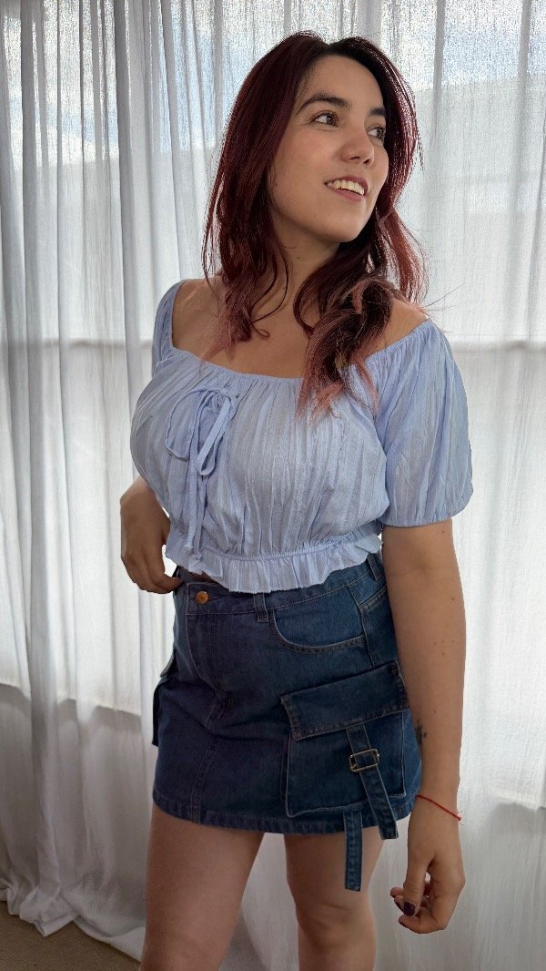 Producto - Top crop con mangas