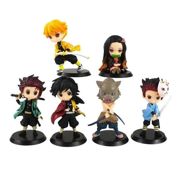 Figuras Kimetsu Demon Slayer Set X6 Mu ecos Cocktail Store