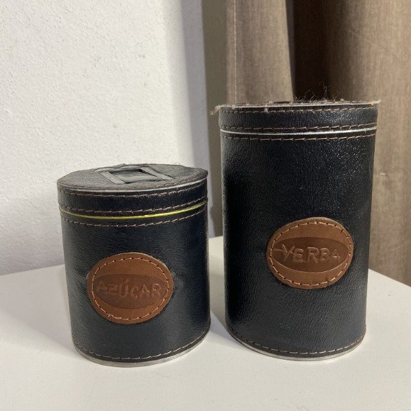 Producto - Set de latas forradas de Eco cuero