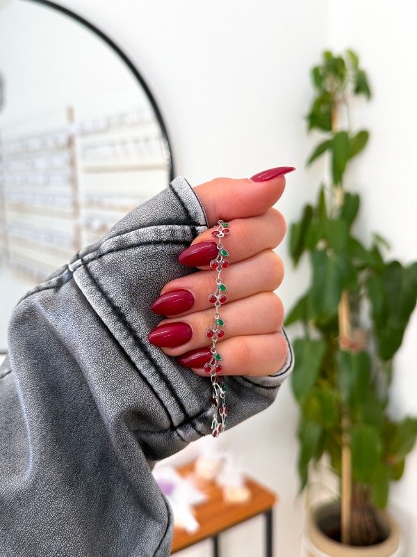 Producto - Pulsera acero quirúrgico cherrys