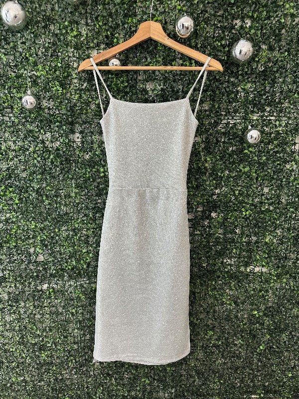 Producto - Vestido Brillo Plateado