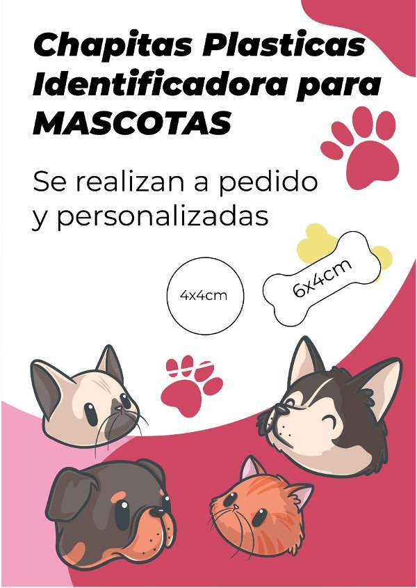 Producto - Chapitas Identificadora para Mascotas