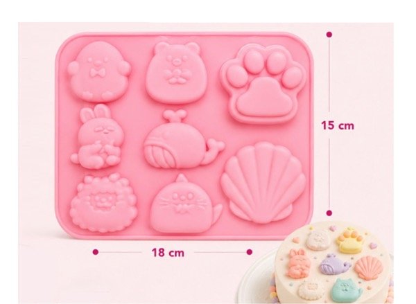 Producto - MOLDE SILICONA ANIMALITOS, huella y ostra