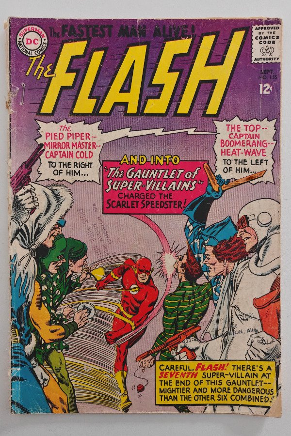 Producto - Flash #155 (1965) - Clásico con la 1ra aparición de la Rogues Gallery de Flash