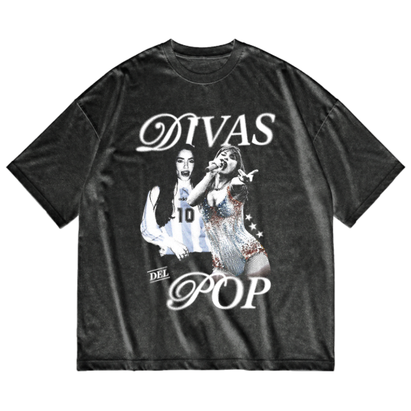 Producto - REMERA STONE WASH DIVAS DEL POP - 1