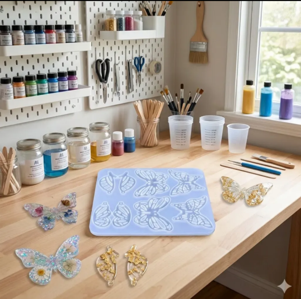 Producto - Molde De Silicona Mariposas Estilo Vitral Y Alas