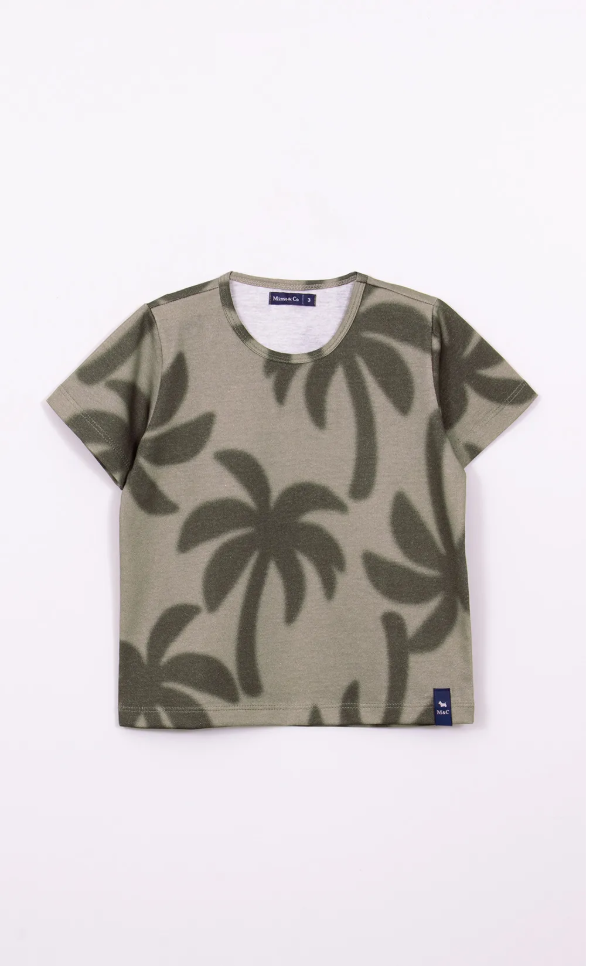 Producto - Remera MC palmera verde kid MM