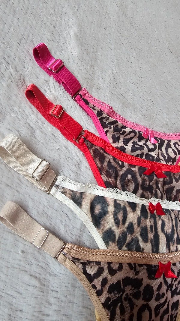 Producto - COLALES regulables bretel ancho PRINT con transparencia PACK x3 - 4