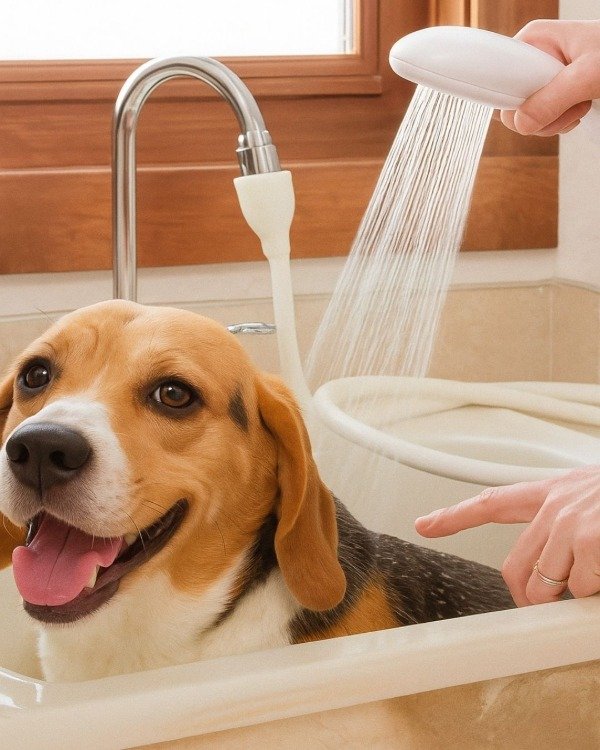 Producto - Manguera con Rociador para Baño de Mascota
