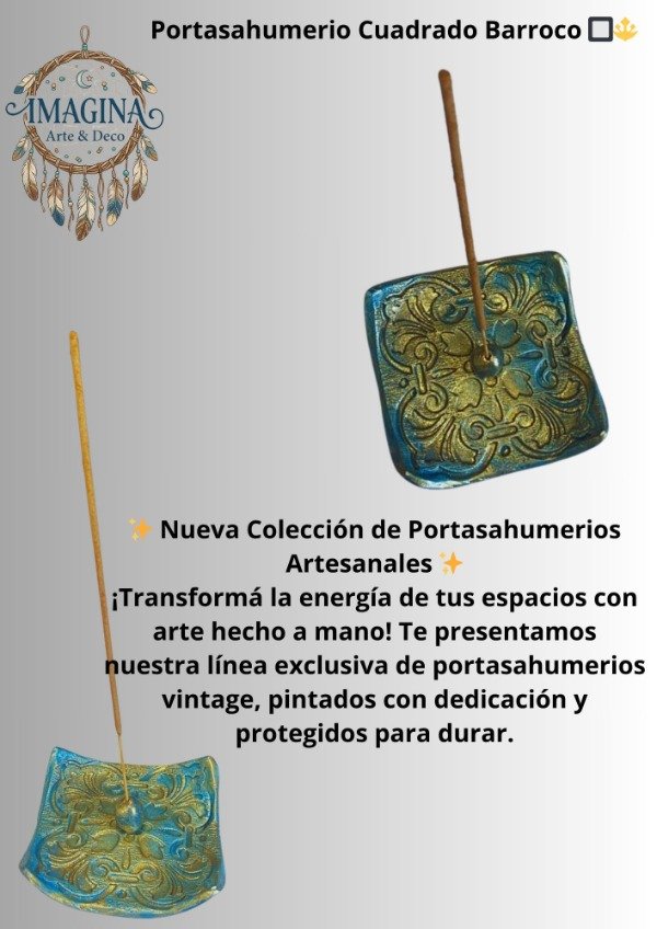 Producto - Portasahumerio Cuadrado Barroco