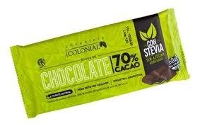 Producto - BARRA DE CHOCOLATE 70 CACAO CON STEVIA 100GR COLONIAL
