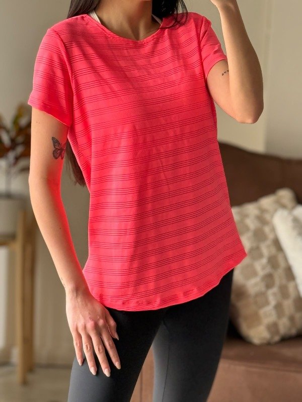 Producto - REMERA JACKARD CORAL FLÚO