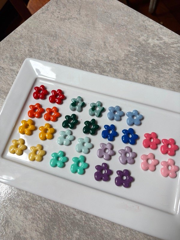 Producto - Flor Mila charm (sin argollitas)