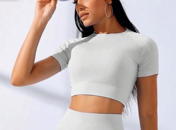 Producto - Crop Top I-Run Blanco T.M (85-90) - 1