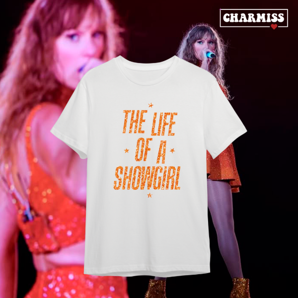 Producto - REMERON OVERSIZE- The life of a showgirl- DTF con brillos - 0