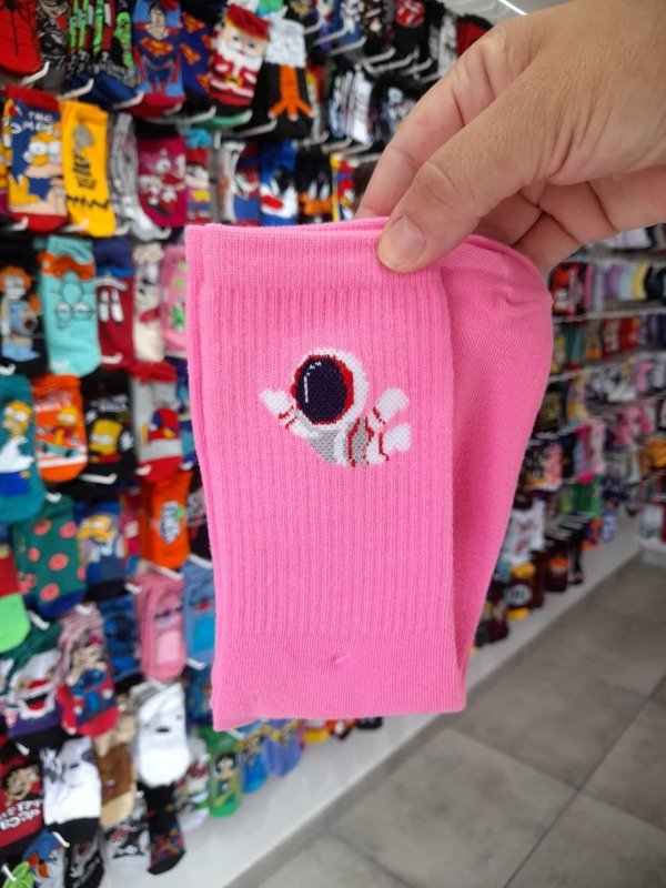 Producto - Media Caña Adulto Astronauta Fondo Fucsia