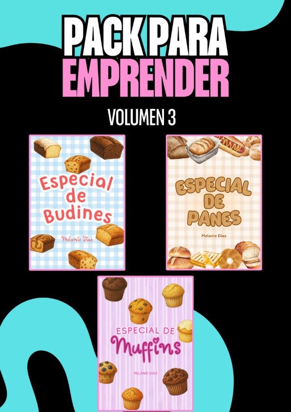 Producto - PACK EMPRENDEDOR Vol.3 / x3 RECETARIOS DIGITALES