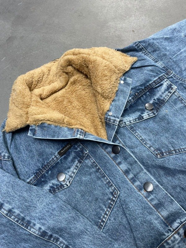 Producto - CAMPERA VERONA CORDERITO AZUL CINTURA