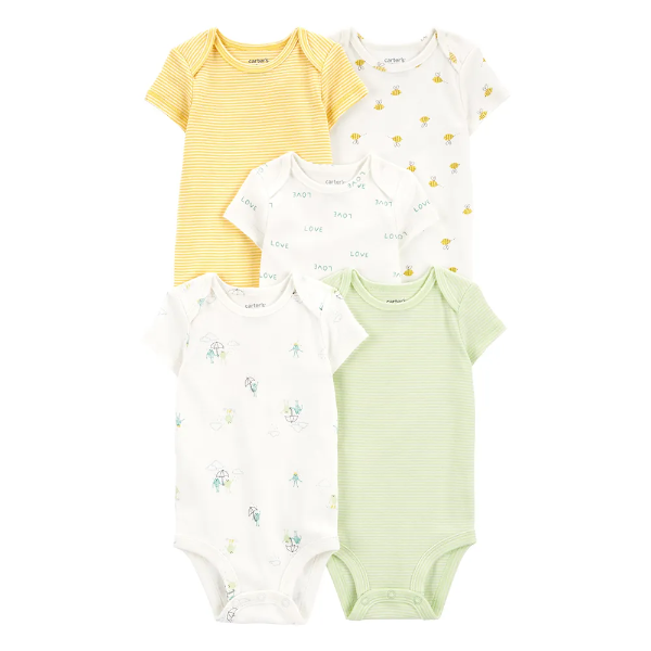 Producto - Pack carter's 5 Bodys Abejitas Unisex
