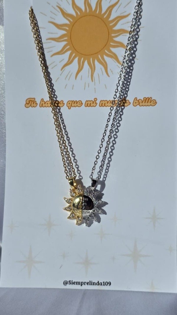 Producto - Collar compartido sol con imán