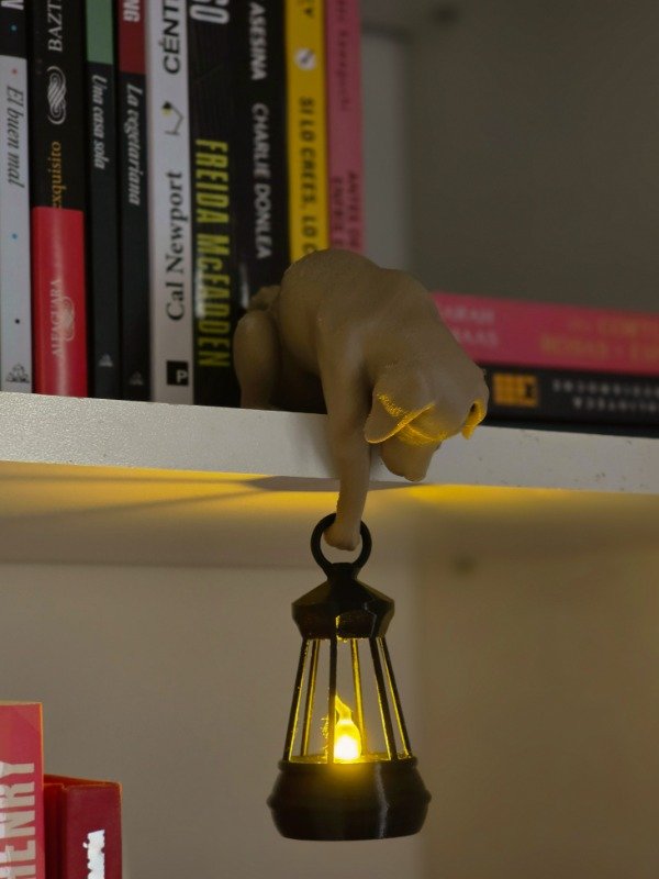 Producto - PERRO CON FAROL PARA BIBLIOTECAS - 0